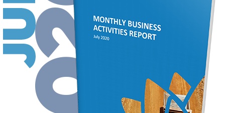 July 2020 monthly business activities report