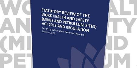 Report on the statutory review of WHS (MPS) laws